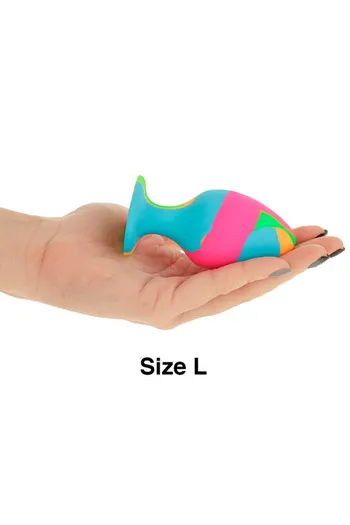Intense™ Anal Plugs Set: Explore Pleasure with Tie-Dye Design and Suction Cup Base