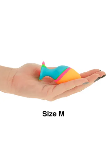 Intense™ Anal Plugs Set: Explore Pleasure with Tie-Dye Design and Suction Cup Base