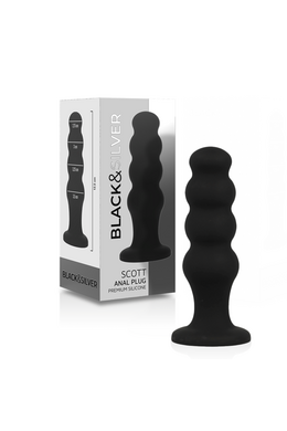 Black&Silver™ Anal Plug - Medical Silicone Stimulator for Beginners and Experts