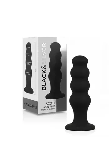 Plug Anale Black&Silver™ - Stimolatore in Silicone Medico per Principianti ed Esperti