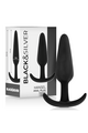 Black&Silver™ Hansel™ Anal Plug - Silicone Sex Toy for Beginners and Experts