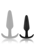 Plug Anal Black&Silver™ Hansel™ - Giocattolo Sessuale in Silicone per Principianti ed Esperti