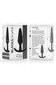 Plug Anal Black&Silver™ Hansel™ - Giocattolo Sessuale in Silicone per Principianti ed Esperti