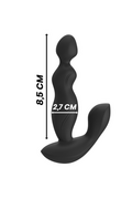 Plug Anale Vibrante Black&Silver Cora: Potenza e Controllo