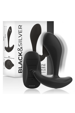 Black&Silver Dwayne Vibrating Anal Plug