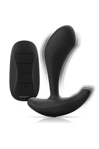 Black&Silver Dwayne Vibrating Anal Plug