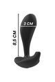 Black&Silver Dwayne Vibrating Anal Plug