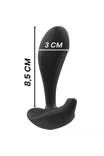 Black&Silver Dwayne Vibrating Anal Plug