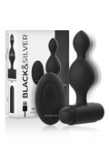 Black&Silver™ Tucker - Remote Control Vibrating Anal Plug | 10 Vibration Modes