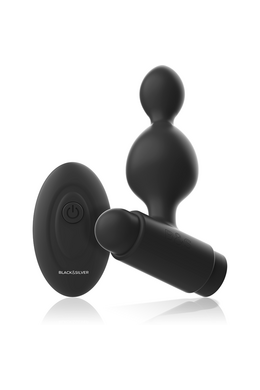 Black&Silver™ Tucker - Remote Control Vibrating Anal Plug | 10 Vibration Modes