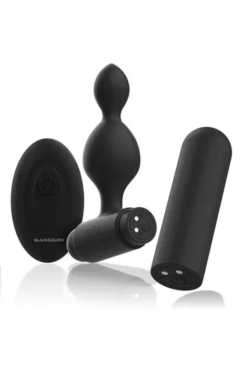 Black&Silver™ Tucker - Plug Anale con Vibrazione a Controllo Remoto | 10 Modalità