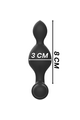 Black&Silver™ Tucker - Remote Control Vibrating Anal Plug | 10 Vibration Modes