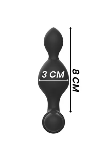 Black&Silver™ Tucker - Remote Control Vibrating Anal Plug | 10 Vibration Modes