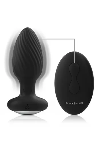 Rotator Black&Silver Welss: Vibrazione e Perle per Stimolazione Anale