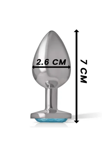 Plug Anale con Gioiello di Diamante INTENSE - Glamour e Piacere Intenso