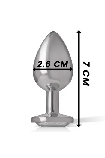 Plug Anale con Gioiello di Diamante INTENSE - Glamour e Piacere Intenso