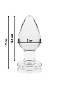 Plug Anale in Vetro Borosilicato - Esperienza di Lusso