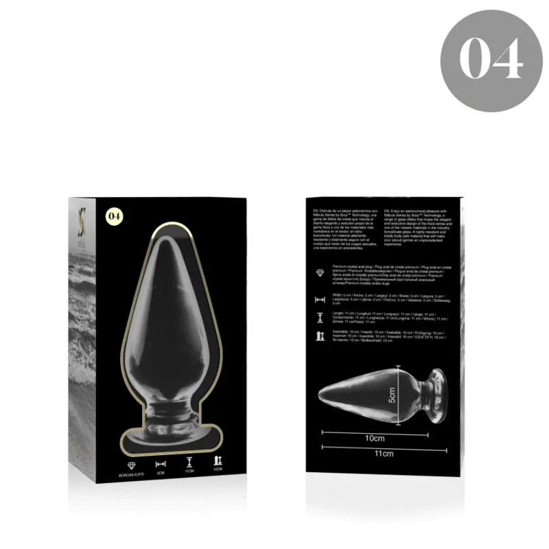 Plug Anale in Vetro Borosilicato - Esperienza Sensuale Premium