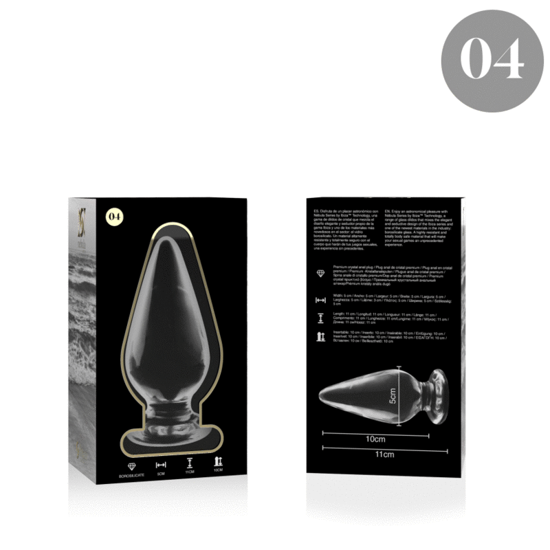 Plug Anale in Vetro Borosilicato - Esperienza Sensuale Premium