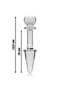 Plug Anale in Vetro Borosilicato - Esperienza di Lusso