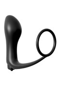 Ass-Gasm Vibrating Cockring: Penis Ring with Anal Plug for Intense Pleasure