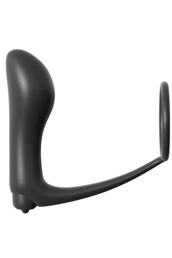 Ass-Gasm Vibrating Cockring: Penis Ring with Anal Plug for Intense Pleasure