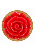 Plug Anale Metallo Rosa Oro con Rosa Rossa - Elegante e Sensuale