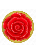 Plug Anale Dorato con Rosa Rossa - Elegante e Sicuro