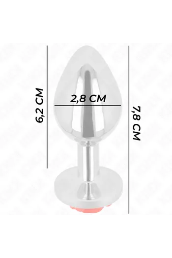 Plug Anale in Metallo con Rosa Rossa - Elegante e Sicuro