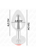 Plug Anale in Metallo con Rosa Rossa - Elegante e Sicuro