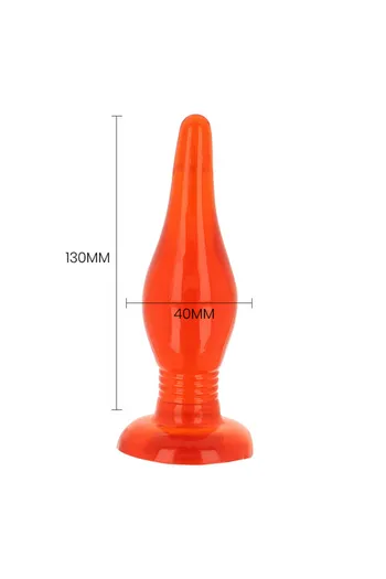 Plug anale in gelatina con ventosa - Conforto e piacere
