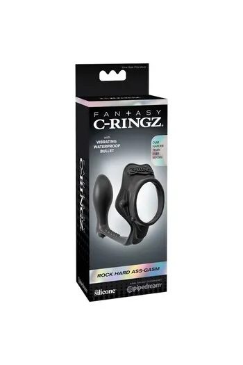 Fantasy C-ring: Anello Penieno con Vibrazione Anale per Erezione Potente e Controllo dell'Eiaculazione