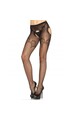 LEG AVENUE -SLIP IN ELEGANTE RETE RICAMATA NERA