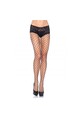 Fantastic Black Mesh Panties with Lace Shorts - Leg Avenue Hosiery Collection