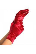 LEG AVENUE - GUANTI IN RASO ROSSO