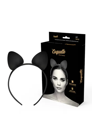 Cat Ear Headband in Vegan Leather - Coquette Chic Desire