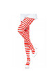 LEG AVENUE - COLLANT A RIGHE BIANCO/ROSSO