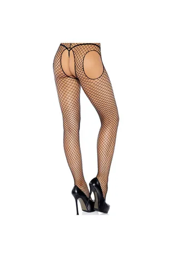 LEG AVENUE - CALZE A RETE SENZA CAVALLO NERE