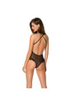 Passion Bodysuit: Sensual Lingerie in Stretch Tulle with Lace Inserts
