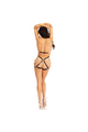 2-Piece Halter Harness with Pearls - Leg Avenue | Vegan & Convertible