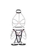 Arnese Halter 2 Pezzi con Perle - Leg Avenue | Vegan & Convertibile