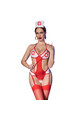 Sexy Nurse Costume with Open-Crotch Bodysuit