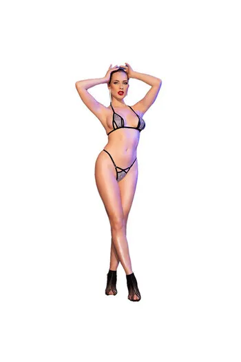 CHILIROSE - CR 4659 BIKINI ARGENTO S/M