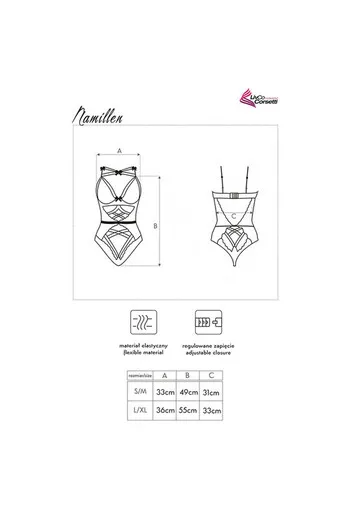 LIVCO CORSETTI FASHION - NAMILLEN LC 90528 CORPO NERO