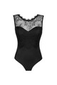 Black body with sensual lace and satin material