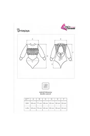 Body in encage e tulle con dettagli blu - Eleganza unica