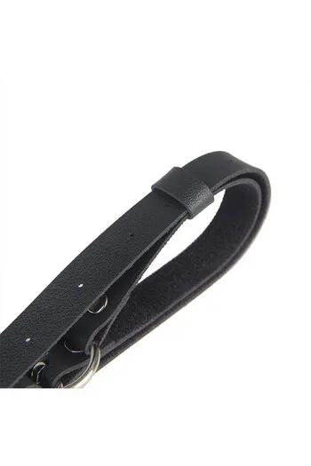 SUBBLIME - CINTURA IN PELLE NERA TAGLIA UNICA