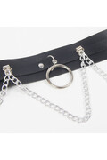 SUBBLIME - PETTORINA CINTURA E REGGETTIERE CON ANELLI E CATENA DETTAGLIO TAGLIA UNICA