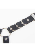 SUBBLIME - PETTORINA CINTURA E REGGETTIERE CON ANELLI E CATENA DETTAGLIO TAGLIA UNICA