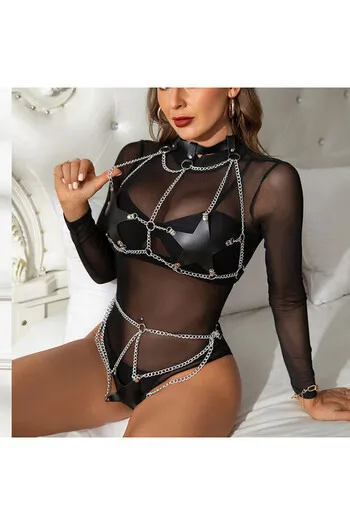 SUBBLIME - IMBRACATURA COMPLETA CON CATENA A STELLA ??DETTAGLIO TAGLIA UNICA